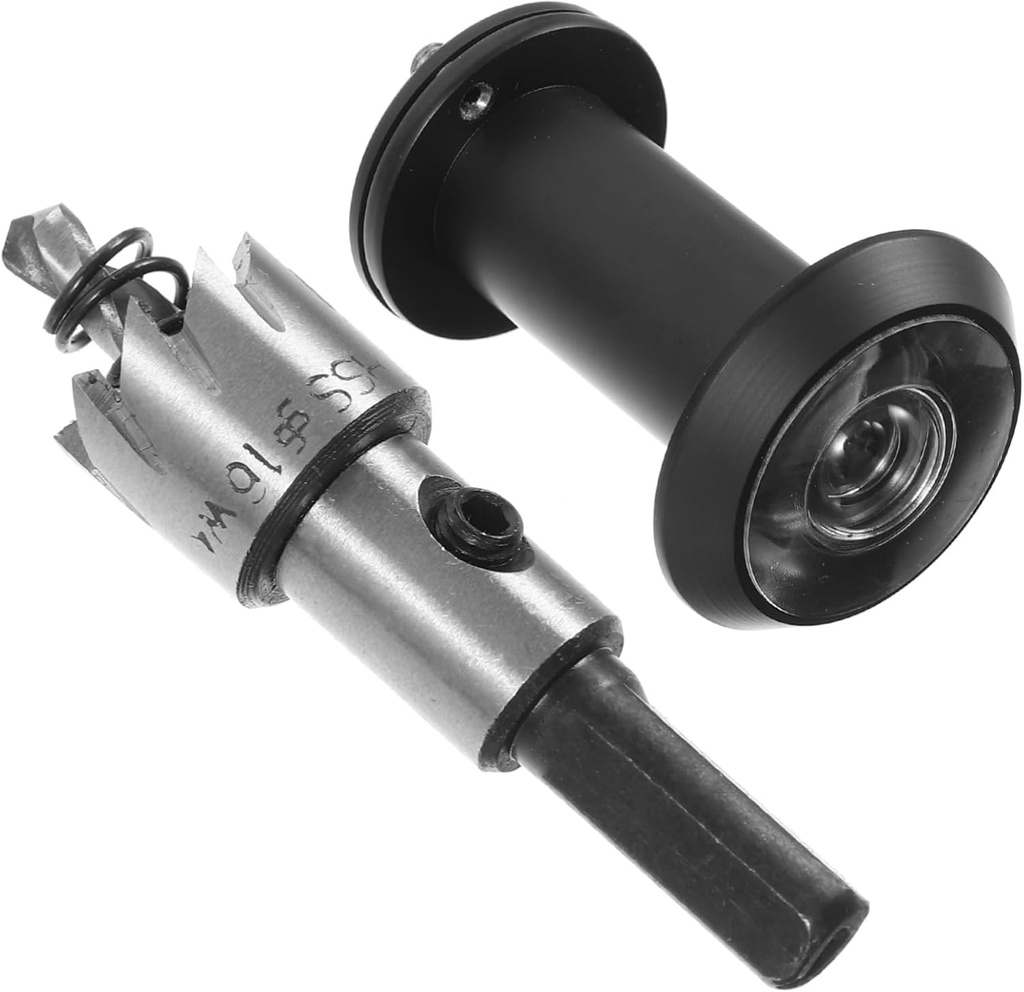 Uonlytech 1set Security Door Viewer Kit High-Definition Privacy Peephole for Home Installation Design Safety Privacy at Front Door Finish