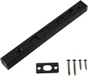 Hidden Latches & Bolts Black 304 Stainless Steel 8 inch (20cm) Security Door Bolt Latch, Double Door Lever Action Flush Bolt Latch, French Door Slide Bolt Lock, Black Finish