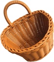 Wall Mount Woven Storage Basket Punch-Free Hanging Kitchen Organizer Seagrass Material for Home Decor and Clutter Management for Kitchen Bedroom and Living Room