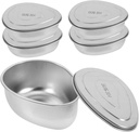 Unomor 5pcs Stainless Steel Vegetable Steamer Tray Food Steamer Insert for Dumplings and Eggs Compact Design for Quick Cooking Multi-purpose Kitchen Accessories