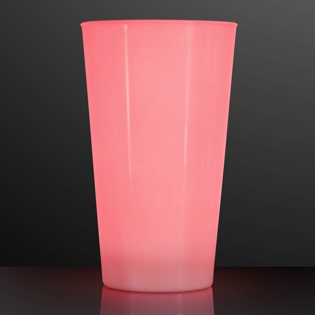 FlashingBlinkyLights LED Red Glow Cup Light Up Drinking Glasses (Set of 4)