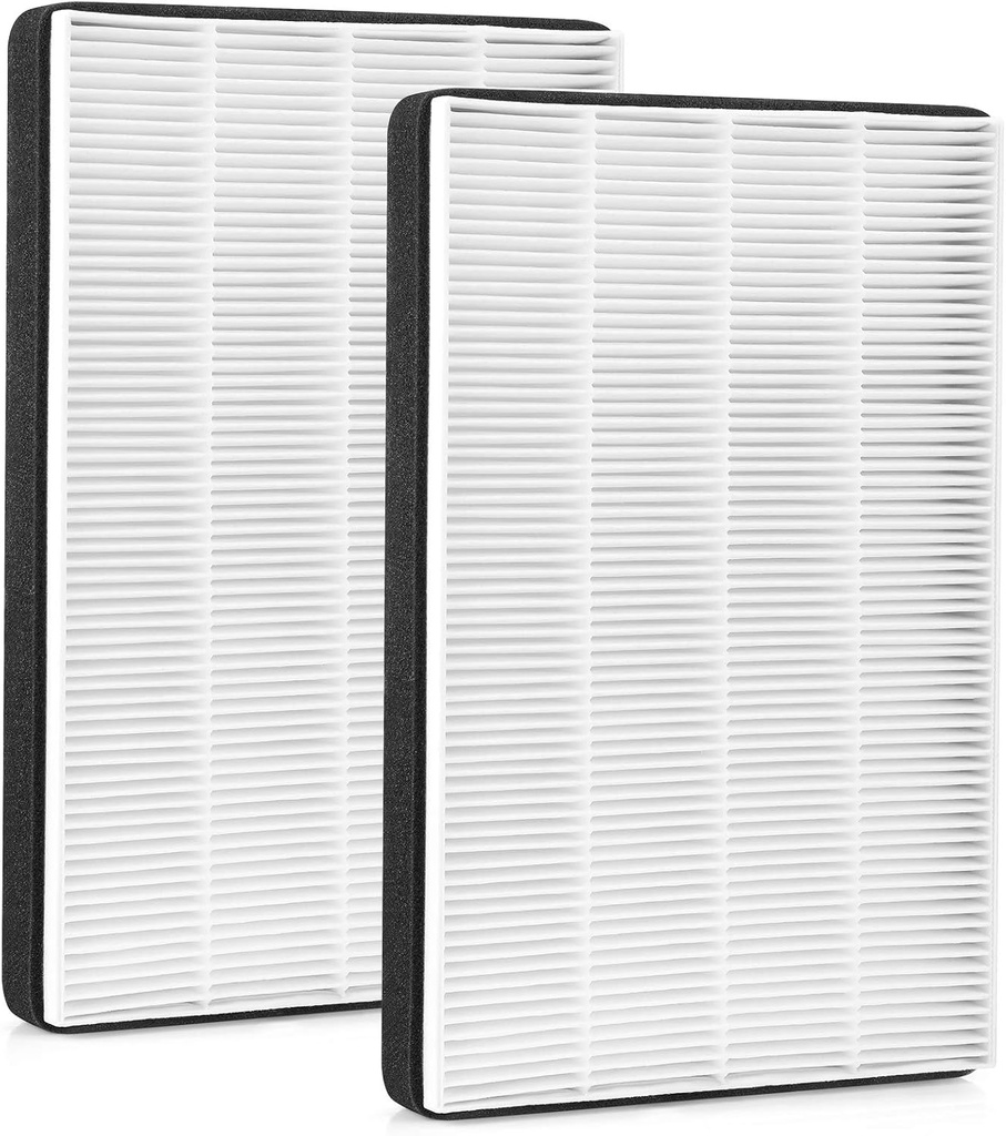 LINNIW 2 Pack F2 A2 HEPA Replacement Compatible with 3M Filtrete Room Models FAP-C02WA-G2 FAP-C03BA-G2 FAP-T03BA-G2 FAP-SCO2N FAP-CO2-A2 FAP-CO3-A2 FAP-TO3-A2