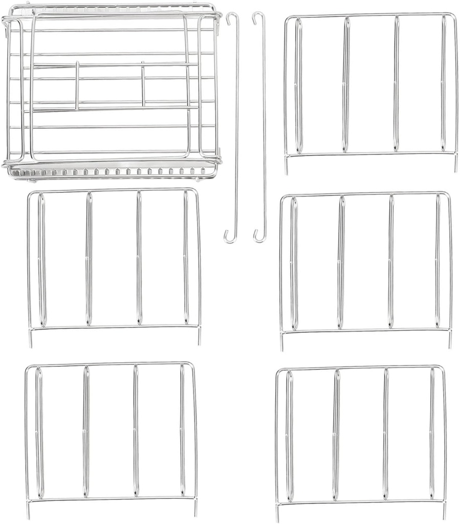 Slow Cooker Rack for Sous Vide | Stainless Steel Folding Design | Prevents Food Floating for Even Cooking | Large Capacity Rack for Kitchen/Party/Commercial Use
