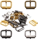 1 inch 25mm Metal Belt Buckle Hardware Assortment Webbing Strap Loops Clasp for Belt Craft DIY Accessories