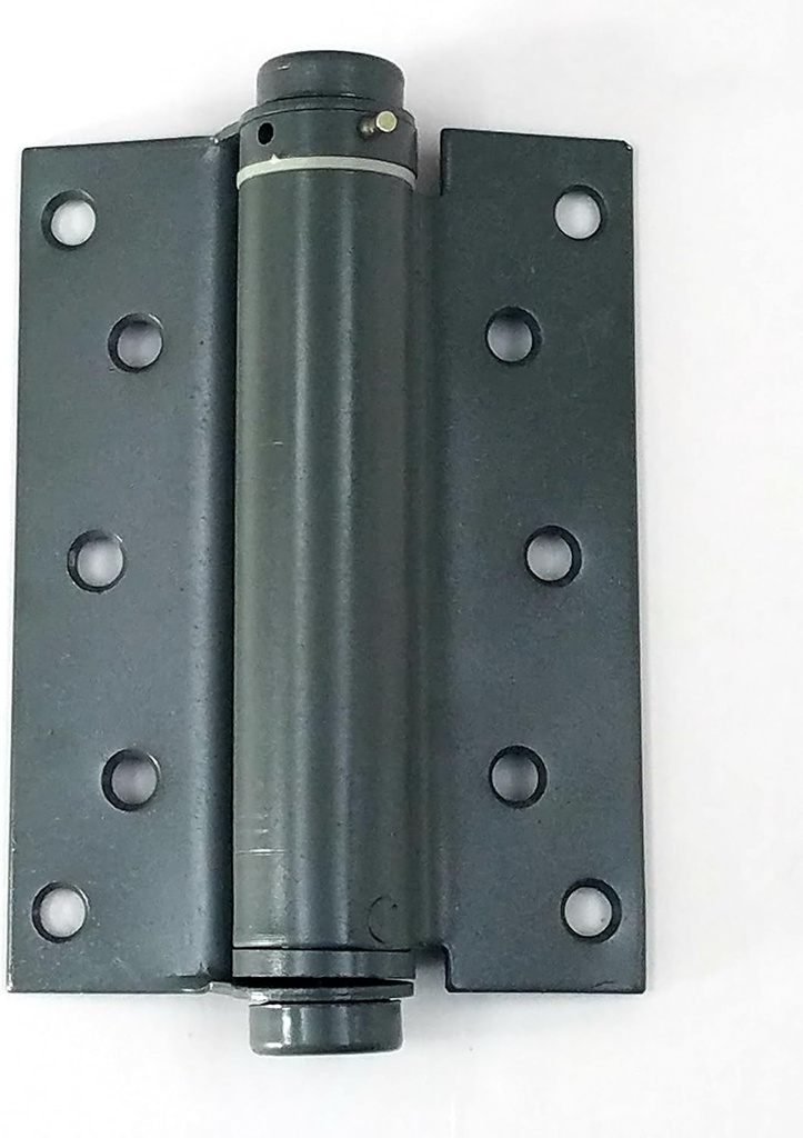 Single Action Barrel Spring Hinge - Adjustable Self Closing - Prime Finish for Painting - 6 Inch x 6 Inch - 2 Pack