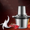 Metal Electric Meat Grinder & Food Processor, Stainless Steel Mincer with Vegetable, Fruit, and Nut Chopper Blades for Home Use
