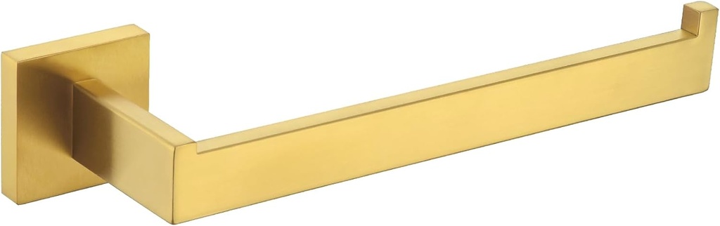 Angle Simple Hand Towel Holder for Bathroom, SUS 304 Stainless Steel Towel Rack Hanger Wall Mounted, Brushed Gold, 10.24 Inches