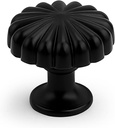 Probrico 15 Pack Matte Black Cabinet Knobs Vintage Round Kitchen Knobs Modern Design Hardware for Cabinets and Drawers