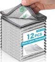 12 PCS Non Scratch Wire Dishcloth, Cleans Fast Without Scratching, Stands Up to Stuck-on Grime, Multi-Surface Safe, Wire Dishwashing Rag Cleaning Power for Everyday Jobs 7.87“ x 7.87”