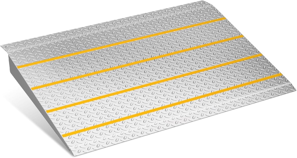 Threshold Ramps for Doorways, 37.4" L Door Threshold Ramp, 3" Adjustable Height Portable Ramps for Wheelchairs, 800 Lbs Load for Home Steps Door Scooter Ramp Shed Handicap Ramp, Carbon Steel