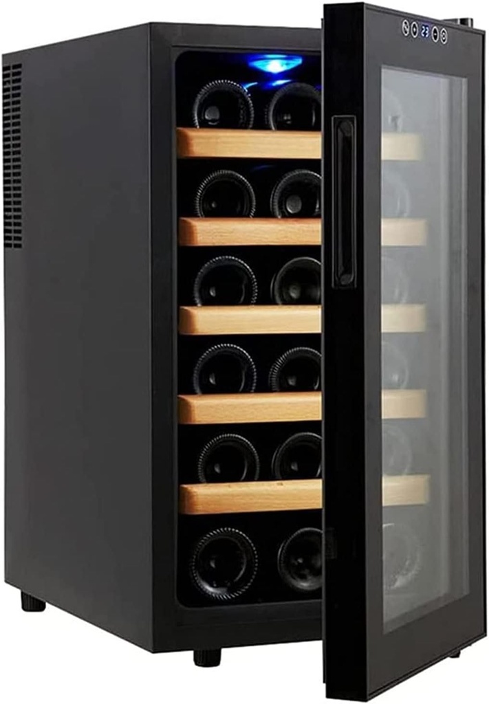 18 Bottle Compressor Wine Cooler Refrigerator | Large Wine Cellar for Red, White, Champagne or g Wine | Digital Temperature Control Fridge Stainless Ste