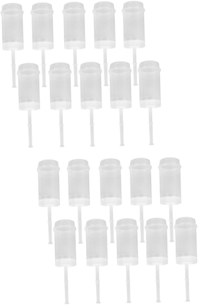 20pcs Cupcake Push Containers for Cake Decoration for Weddings Parties and Creations Food Grade Easy to Clean and Use