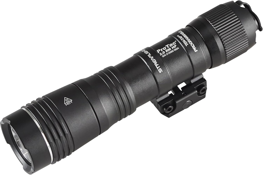 Streamlight 89014 ProTac 2.0 Rail Mount HP 2000-Lumen 85,000-Candela USB Rechargeable Tactical Flashlight with MLOK Mount, Pressure Switch, Mounting Hardware, Battery, Black