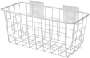 Iron Wall-mounted Storage Basket White Space-saving Hanging Basket for Kitchen Bathroom