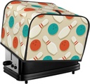 Oven Cover Kitchen Bread Machine Protector,4 Slice Toaster Cover For Home,Fingerprint Coaster Cover,Kitchen Small Appliance,Vintage Bowling