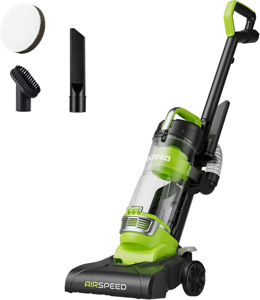 Eureka Airspeed Ultra-Lightweight Compact Bagless Upright Vacuum Cleaner, NEU10AE4, Green