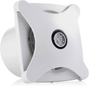 Wall Mounted Exhaust Fan 6Inch Ventilation Extractor Fans 197M3/H 2350Rpm Wall Or Ceiling Mounted Exhaust