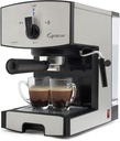 Capresso 117.05 Stainless Steel Pump Espresso and Cappuccino Machine EC50, Black/Stainless