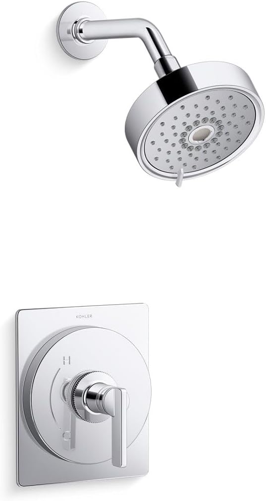 Kohler KTS35916-4Y-CP Castia by Studio McGee Shower Only Trim Package with 2.5 GPM Multi Function Shower Head with MasterClean Sprayface Polished Chrome