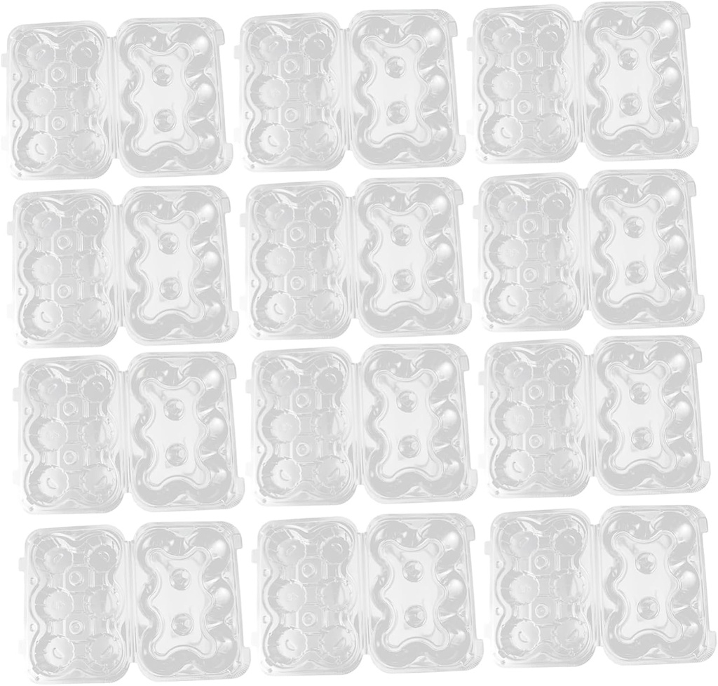 15pcs Transparent Cupcake Storage Box Stackable Cake Containers for Weddings Birthdays Parties for Sharing for Cake Shops Home Use