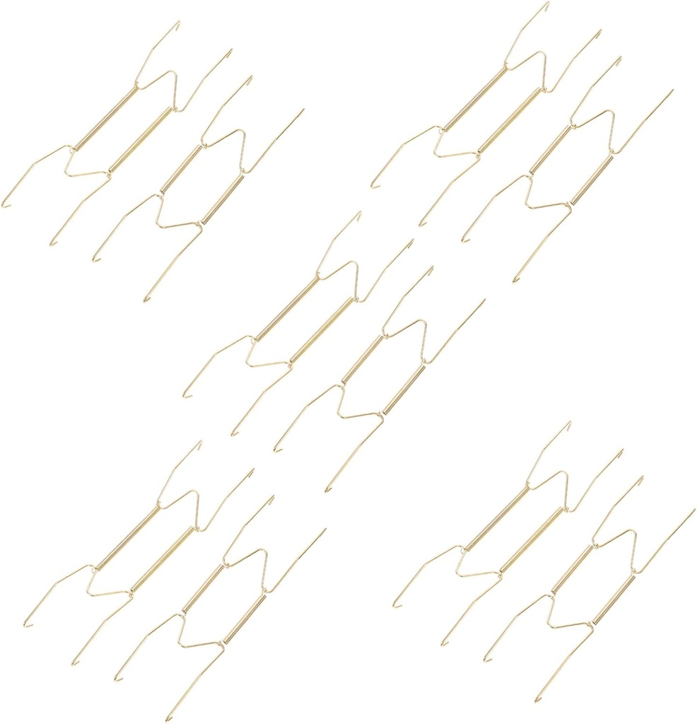 10pcs Vertical Plate Holder Wall Hangers Spring Hooks for Decorative Plates Safe Display for Dinnerware for Art Classes and Businesses