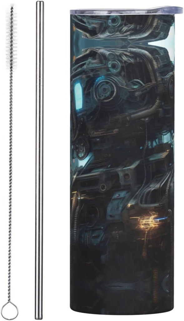 Future Robot 20oz straight straw cup (with straw) has certain heat preservation and cold preservation effects.