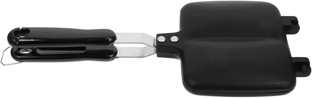 Double-sided Cooking Pan Non-stick Grill Sandwich Maker Waffle Maker Comfortable to Hold Handle Kitchen Tool