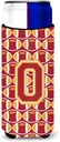 Letter O Football Cardinal and Gold Ultra Beverage Insulators for slim cans