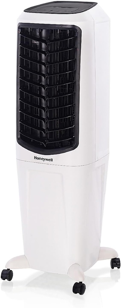 Honeywell 470 CFM Indoor Portable Evaporative Air Cooler with Fan and Humidifier for Living Room, Basement, Office, and Play Area, 115V, Evaporative Cooler for Rooms up to 280 Sq. Ft. with Remote