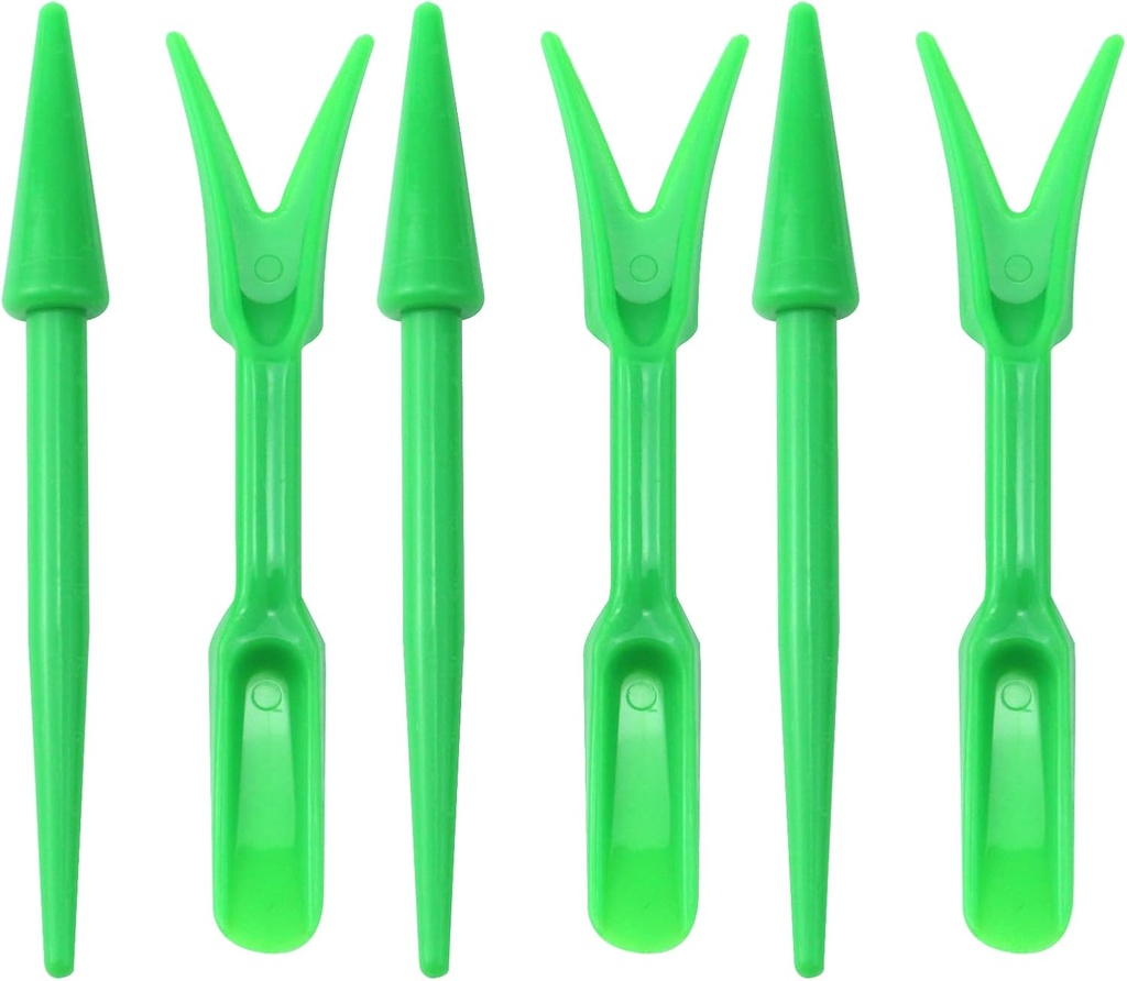 Antrader Mini Garden Hand Succulent Transplanting Tools for Indoor Gardening Plant Care, Set of 6, Green