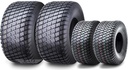 WANDA Set of 4 16X6.5-8 & 26X12-12 Lawn Mower Tractor Cart Turf Tires 4 Ply-13019/13056