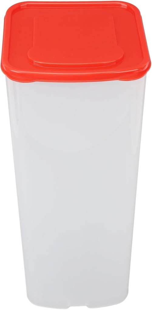 Bread Storage Box, Large Capacity Sealing Plastic Box Bread Container with Lid for Keeping Flavor and Freshness, Sandwich Bread Holder Bread Saver for Home Commercial Use (Red)