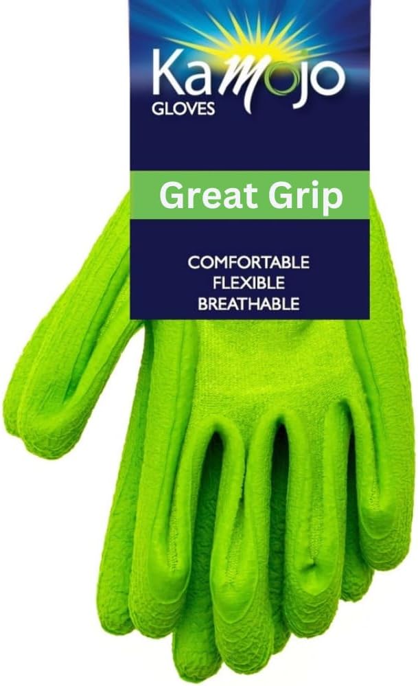 Bamboo Gardening Gloves Women Men - Puncture Resistant Gloves 95% Rayon Derived from Bamboo & 5% Spandex