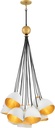 Hinkley Nula Collection Fifteen Light Cluster Pendant, Shell White