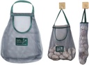 gofidin 3 Pcs Hanging Mesh Bag Reusable Net Storage Tote Bags Kitchen Home Fruit and Vegetable Storage Organizer Bag for Ginger Garlic Potatoes Onions