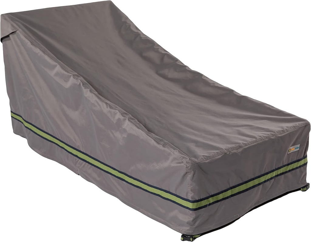 DUCKCOVERS Soteria Waterproof 86 Inch Patio Chaise Lounge Chair Cover, Chaise Lounge Covers Outdoor