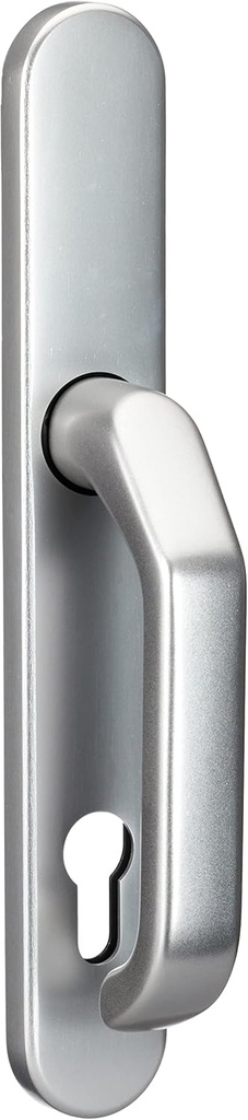 ABUS Door Fitting SRG92N F1 - Door Handle Set for Front Doors - with Door Handle on Both Sides - for Doors with Narrow Frames - Aluminium
