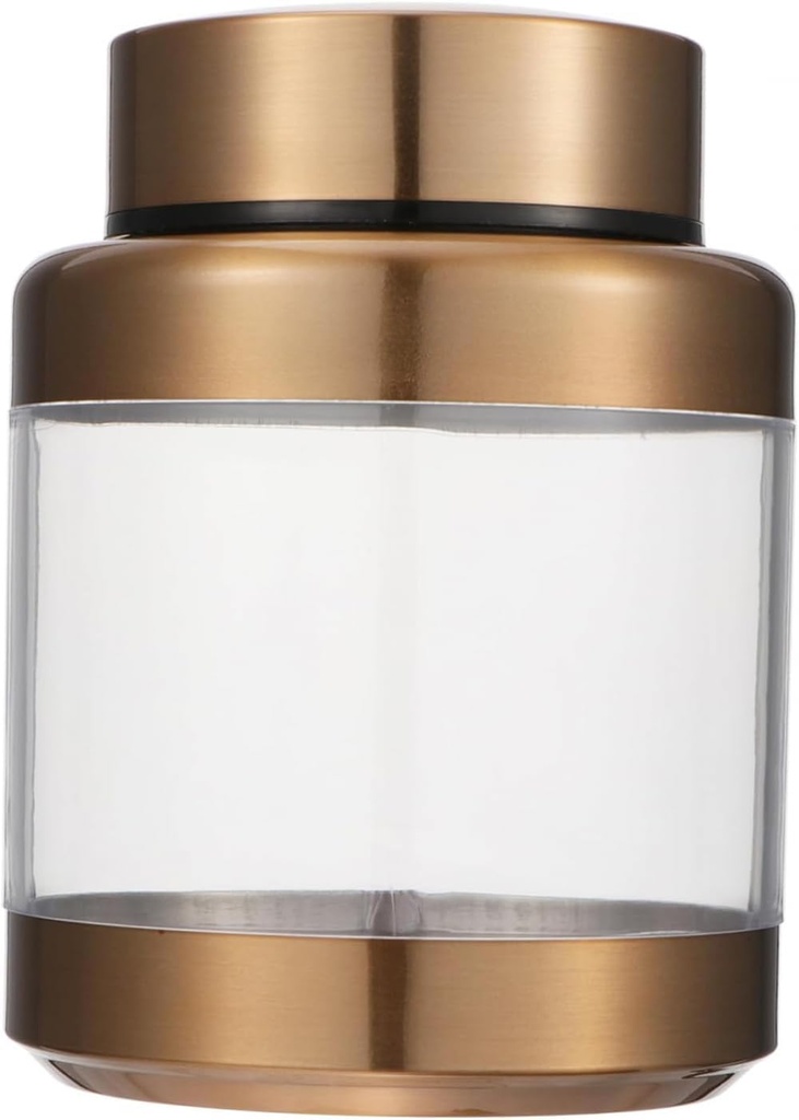 Sealed Jar Buffet Jars Loose Tea Organizer Stainless Steel Storage Jar Food Storage Container Butter Container Tea Canister Cookie Jars Food Storage Cans Whole Grains Tea-Golden