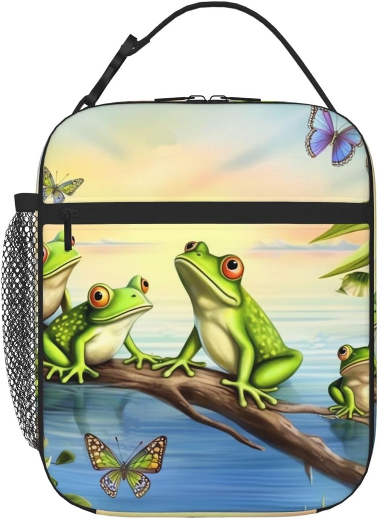 Lunch Box for Women Butterflies Lake Water Lunch Bags for Men Lunchbox Insulated Lunch Bag Reusable Lunch Boxes