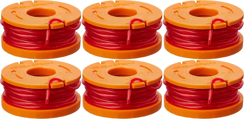 Worx WA0010 (6) Replacement Trimmer Line for Select Cordless String Trimmers