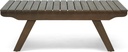 Christopher Knight Home Kailee Outdoor Wooden Coffee Table, Gray Finish