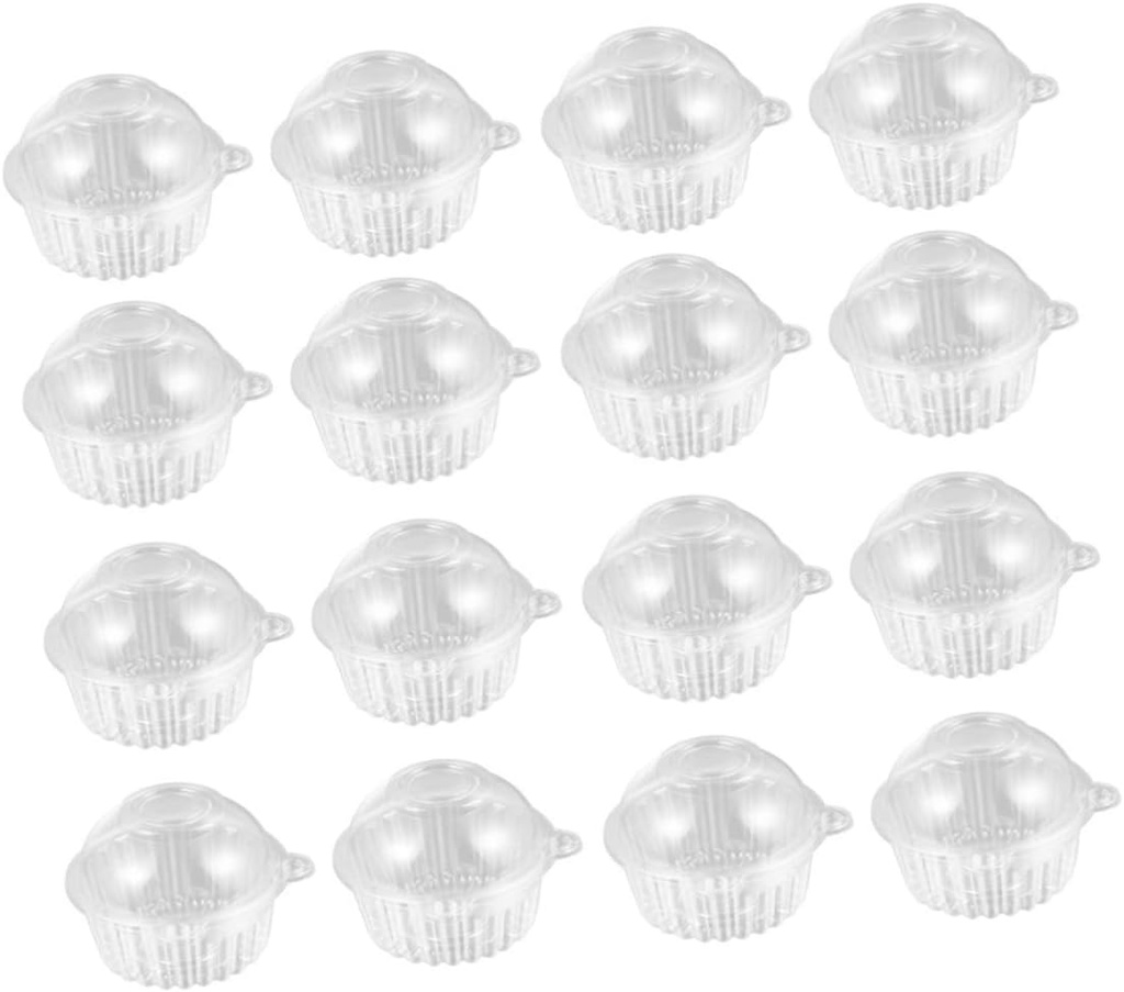 Owl Design Plastic Cake Boxes Single Cupcake Boxes Disposable Containers for Sushi Biscuits Fruit Party Homemade Desserts