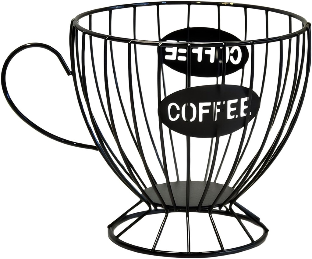 Coffee Capsule Holder Metal Coffee Pod Storage Basket for Kitchen Counter or Desk Organization