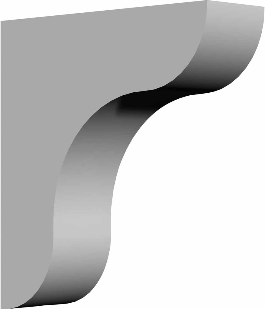 Ekena Millwork BKT03X10X11FE 3-Inch W x 10 1/2-Inch D x 11 1/4-Inch H Federal Bracket