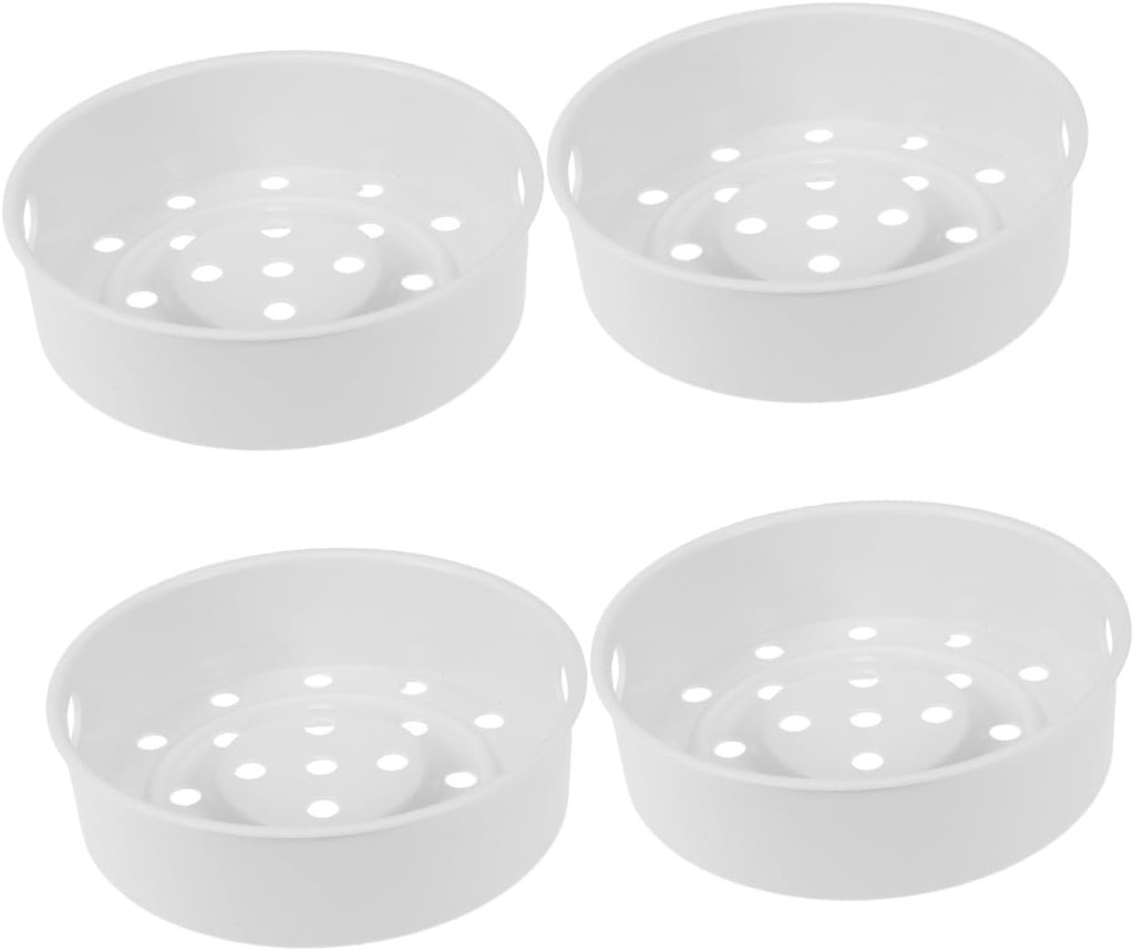 Unomor 4pcs Rice Cooker Steamer Steam Basket Electric Steaming Rack Steaming Basket for Vegetables Meat Seafood Multifunctional Kitchen Gadget