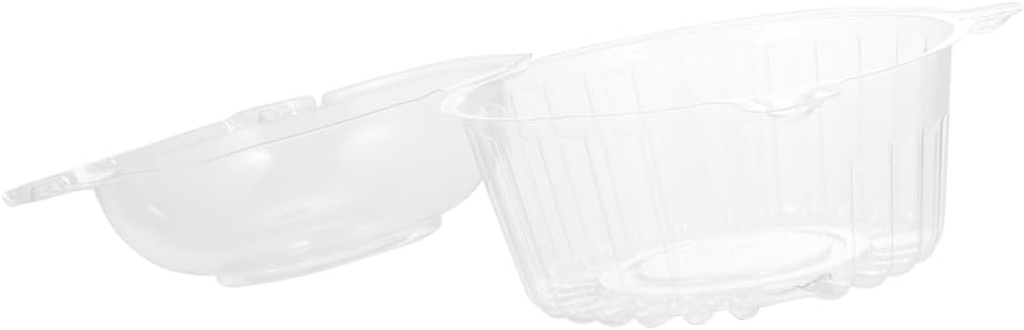 100pcs Disposable Cake Box Transparent Food Storage Container for Cakes and Pastries for Parties Events and Bakery Packaging