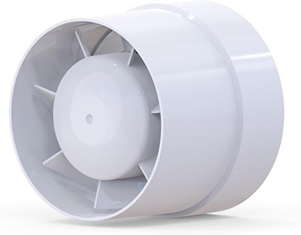 Ventilation Fan, Duct Exhaust Fan Pressurized 4 Inch Bathroom Ventilation for Vent Bathroom, Kitchen(LFI-09S)