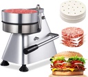 Commercial Hamburger Patty Maker 100mm/4 Food-Grade Stainless Steel Burger Press With 400Pcs Patty Papers Heavy Duty Hamburger Press Meat Pattys Maker Hamburgers Forming Processor Fast Food Restaurant