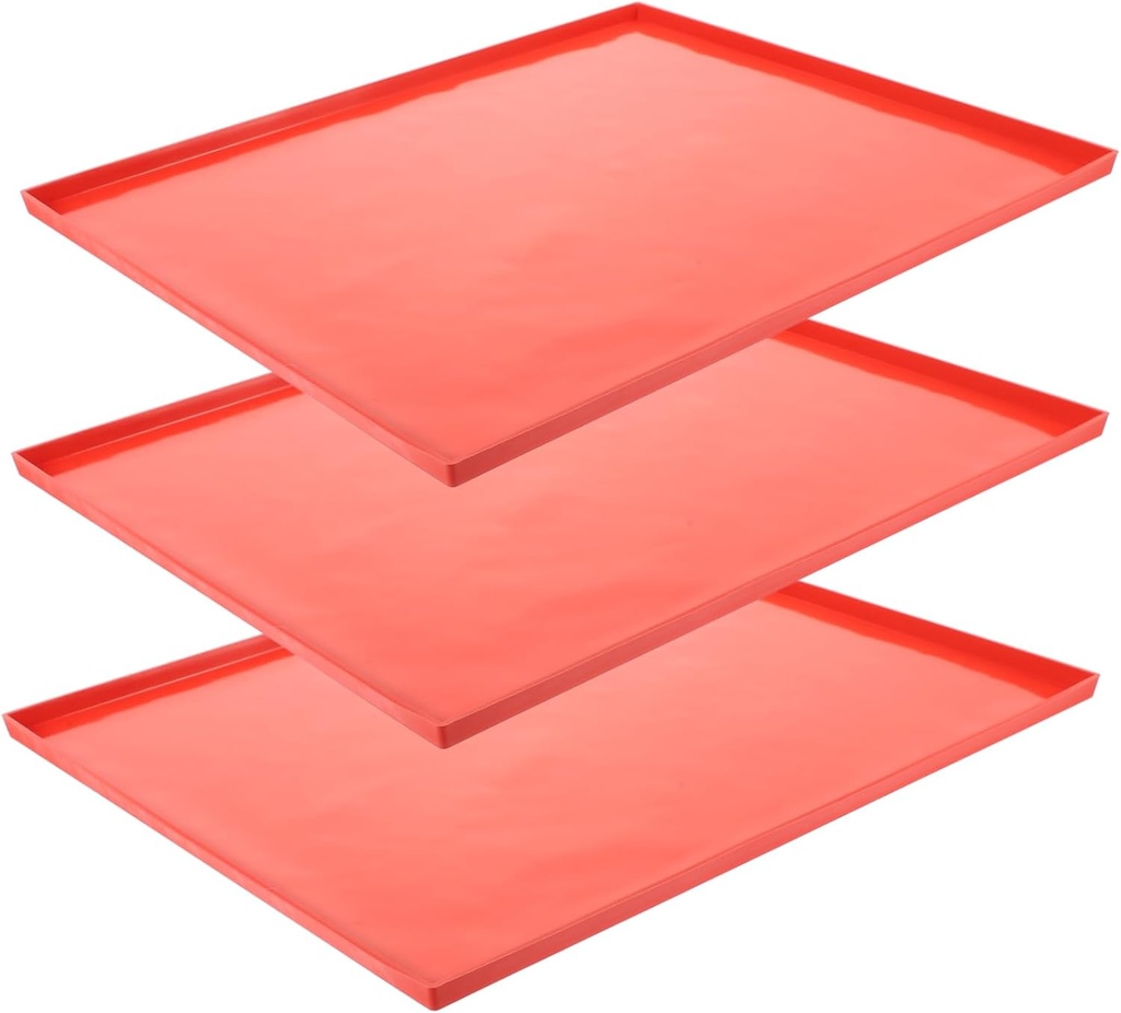 3pcs Silicone Dehydrator Mats Reusable High-temperature Resistant Baking Sheets for Fruit and Vegetable Drying Safe Non-stick Silicone Pads for Home Use
