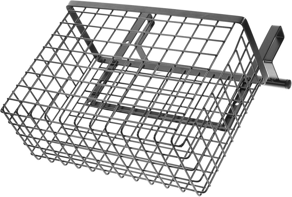 Cabinet Organizer Nail Hanging Storage Basket for Kitchen Multi-use over Door Basket Organizer Capacity Metal Rack for Cabinets Bedrooms and Bathrooms